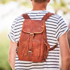 Mochila De Cuero Vintage Para Laptop De 22 Pulgadas Para Hombre comprar usado  Enviando para Brazil