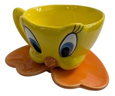 Caneca Looney Tunes xícara tweety xícara e pés pires Warner Brothers vintage 1997 conjunto comprar usado  Enviando para Brazil