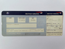 Cartão de embarque original da British Airways M Axl Rose - Guns & Roses comprar usado  Enviando para Brazil