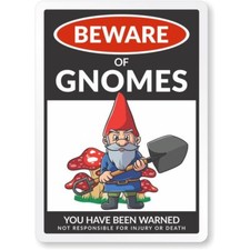 Beware gnomes aluminum for sale  USA