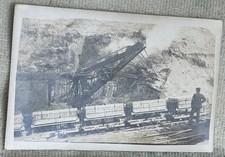 INÍCIO DOS ANOS 1900 RPPC PETELER OPERAÇÃO FERROVIÁRIA PORTÁTIL VAGÕES DE TREM LOCAL DESCONHECIDO, usado comprar usado  Enviando para Brazil