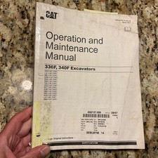 CAT Caterpillar 336F 340F MANUAL DE OPERAÇÃO E MANUTENÇÃO DA ESCAVADEIRA GUIA, usado comprar usado  Enviando para Brazil