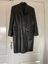 knee coat leather length for sale  BARTON-UPON-HUMBER