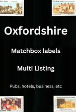 Matchbox label oxfordshire for sale  EASTBOURNE