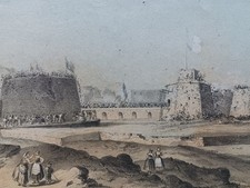 Litografia antica distruzione usato  Roma