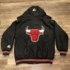 Usado, Chaqueta de Colección Años 90 Chicago Bulls NBA Starter Cremallera Completa Para Hombre Talla M Cremallera en Capucha segunda mano  Embacar hacia Argentina