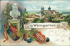 Ansichtskarte bayern weingarte gebraucht kaufen  Eggenstein-Leopoldshafen