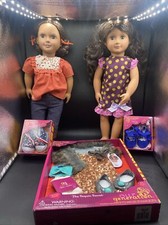 (2) Boneca da moda Our Generation 18" Battat Alejandra & Willow com acessórios comprar usado  Enviando para Brazil