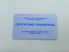 Autêntico cartão de certificado de garantia de relógio Panera não escrito comprar usado  Enviando para Brazil