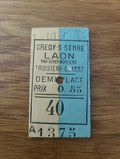 Ticket train ancien d'occasion  Châteauroux