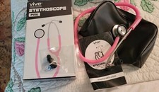Estetoscópio por Vive Precision [rosa] sino de diafragma cano duplo comprar usado  Enviando para Brazil