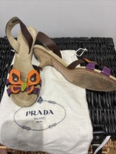 Prada butterfly sandals for sale  BANSTEAD