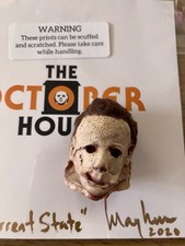 Máscara de látex esculpida cabeça figura de ação personalizada escala 1/6 Halloween Michael Myers 78 comprar usado  Enviando para Brazil