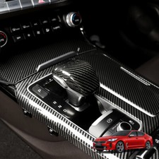 Guarnição de tampa de botão de câmbio de carro fibra de carbono real para Kia Stinger 2018-2023 comprar usado  Enviando para Brazil