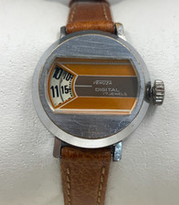 1970 Vintage Venuza Relógio Digital Hora de Salto Disco Manual Era Espacial 23mm Feminino comprar usado  Enviando para Brazil