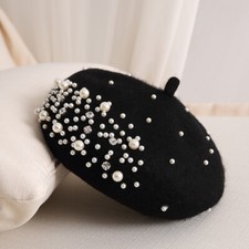 Beret hat shiny for sale  BIRMINGHAM