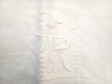Kissenbezug monogramm 77 gebraucht kaufen  Ismaning