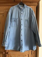 Blue denim grandad for sale  GLOSSOP