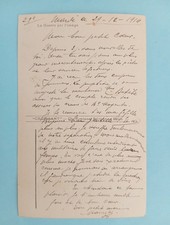 Cpa guerre lettre d'occasion  Langeais