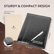Moonster leather portfolio for sale  La Verne