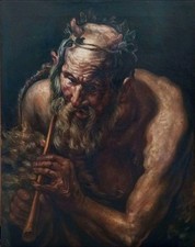 Antico dipinto olio usato  Visciano