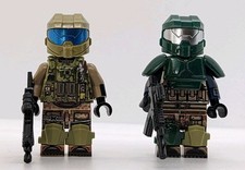 Minifiguras LEGO impressas personalizadas (2x) Elite Orbital Shock Troopers dupla camuflagem verde comprar usado  Enviando para Brazil