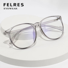 Óculos de leitura feminino armação grande redondo tamanho grande lente transparente 148 mm quente comprar usado  Enviando para Brazil