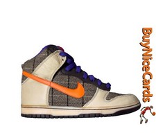 2007 Nike Dunk High Premium Tweed Orange Blaze 312786-283 tamanho 8 usado com caixa, usado comprar usado  Enviando para Brazil