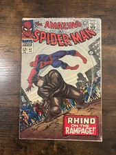 Amazing Spider-Man #43 Marvel Comics (1966) 2,5 GD+ 2º Rinoceronte Origem Mary Jane comprar usado  Enviando para Brazil