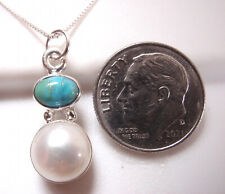 Cultured pearl turquoise for sale  Hales Corners