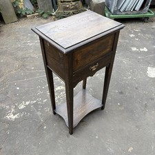 Antique oak sewing for sale  LIVERPOOL