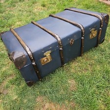 Banded steamer trunk for sale  RIPLEY
