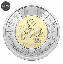 Usado, 2024 Canadá $2 toonie RCAF 100º aniversário Royal Cdn Air Force liso - do rolo comprar usado  Enviando para Brazil