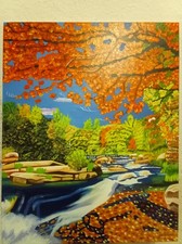Quadro paesaggio dipinto usato  Tufara