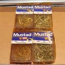 Lote com mais de 100 ganchos MUSTAD 7/0 8/0 3407SSD 2X fortes e ganchos de reboque 34091D comprar usado  Enviando para Brazil