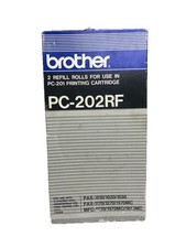 Rolos de recarga de fax Brother PC-202RF pacote com 2 FAX-1010 FAX-1170 MFC-1770 MFC-1870MC comprar usado Rolos de recarga de fax Brother PC-202RF pacote com 2 FAX-1010 FAX-1170 MFC-1770 MFC-1870MC comprar usado  Enviando para Brazil
