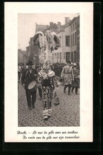 Old postcard binche d'occasion  Expédié en Belgium