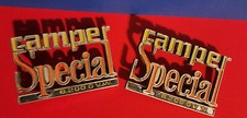 Emblemas de emblema vintage de pilar B Chevy GMC 8200 GVW carroceria quadrada campista especial 2 peças, usado comprar usado  Enviando para Brazil