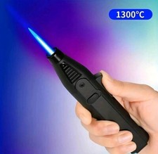 Isqueiro de butano 1300°C – À prova de vento, chama de jato azul, recarregável comprar usado  Enviando para Brazil