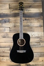 Usado, Guitarra acústica Washburn WD100DLBK Dreadnought - Preta #R4146 comprar usado  Enviando para Brazil