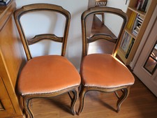 Paire chaises velours d'occasion  Sucy-en-Brie