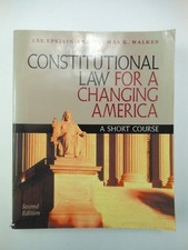 Usado, Constitutional Law For a Changing America A Short Course Lee Epstein Softcover  comprar usado  Enviando para Brazil