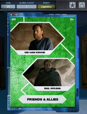 Topps Star Wars Card Trader Obi Wan Kenobi & Bail Organa tungstênio dourado DIGITAL, usado comprar usado  Enviando para Brazil
