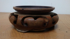 Wooden round carved for sale  CREWE