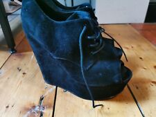 Topshop black suede for sale  BIRMINGHAM