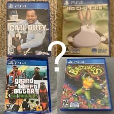 LOTE DE 2 - PS4/PS5 Estojos de jogos memes misteriosos Chungus Carl on Duty GTA etc comprar usado  Enviando para Brazil