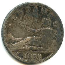 Espagne pesetas argent d'occasion  Lyon IV