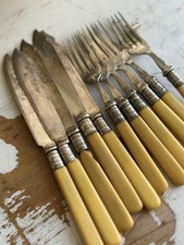 Altes fischbesteck versilbert gebraucht kaufen  Frankfurt am Main