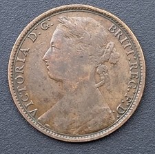 1879 victoria penny for sale  HUNTINGDON
