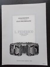 Partition bandoneon federico d'occasion  Milly-sur-Thérain